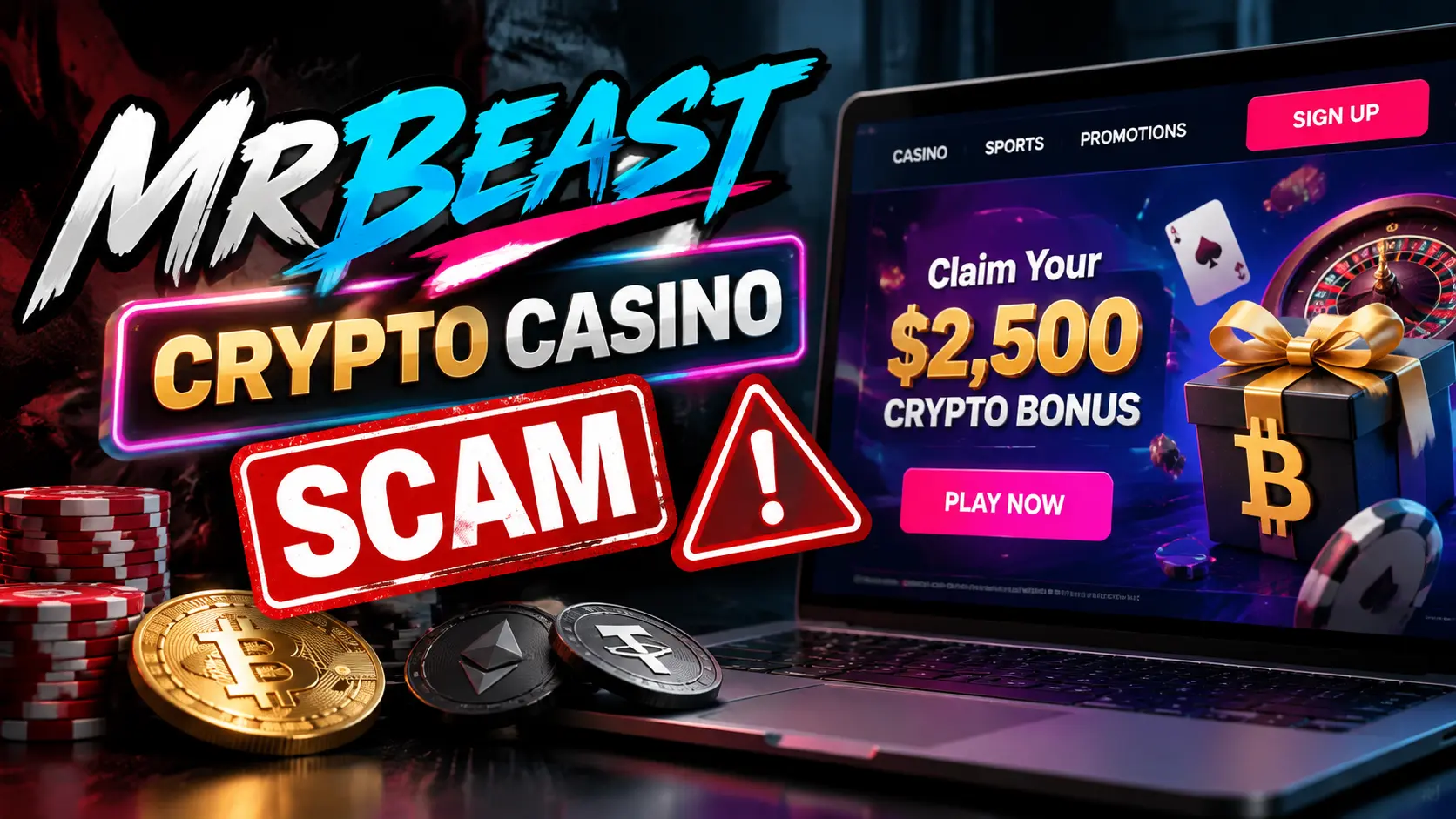Fake MrBeast Crypto Casino Sites Spread Online